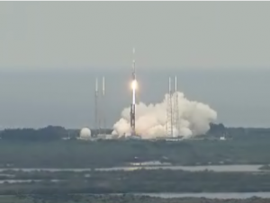 The Delta V rocket launched  on June 18 at 5:32 pm EDT (capture screen from NAS TV)