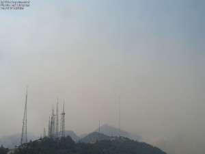 a snap-shot of tower webcam from UCLA taken at ~3 pm