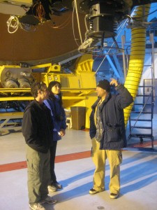 The team under the Cassegrain focus of the CFH telescope